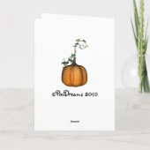 カボチャPixiの挨拶状 カード (裏面)