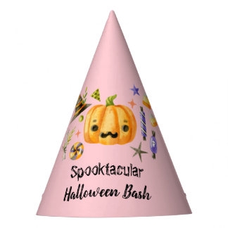 カボチャSpooktacularハロウィンバッシュパーティーピンク パーティーハット