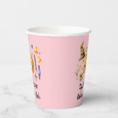 カボチャSpooktacularハロウィンバッシュパーティーピンク 紙コップ (左)