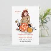 カボチ飾ャパーティの招待状 招待状 (スタンド正面)