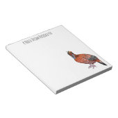 カボットの悲劇的鳥の漫画イラストレーション ノートパッド (アングル)