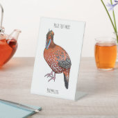 カボットの悲劇的鳥の漫画イラストレーション 台座サイン (インサイチュ)