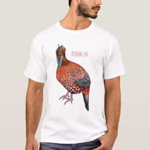 カボットの悲劇的鳥の漫画イラストレーション Tシャツ