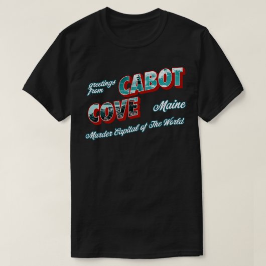 カボットコーブからの挨拶 Tシャツ (デザイン正面)