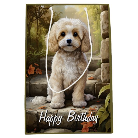 カボドール/カバパーソナライズされたポ ミディアムペーパーバッグ (正面)