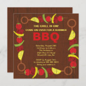 カボブサマーバーベキューパーティー 招待状 (正面/裏面)