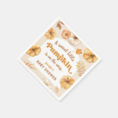 カボプキンオンザウェイレトロ秋ベビーシャワー紙 スタンダードカクテルナプキン (角)