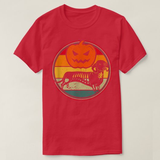 カボプキンダッチシュントおかしいハロウィーンハロウィーンのカボチャのちょうちんW Tシャツ (デザイン正面)