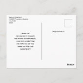 カボプキンファーム秋ハーベストサンクスギビングありがとう ポストカード (裏面)