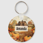 カボプキンファーム秋ハーベストサンクスギビング キーホルダー (正面)