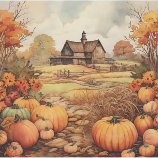 カボプキンファーム秋ハーベストサンクスギビング シール (正面)