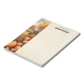 カボプキンファーム秋ハーベストサンクスギビング ノートパッド (回転)