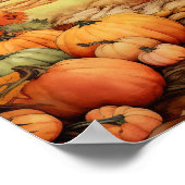 カボプキンファーム秋ハーベストサンクスギビング ポスター (角)