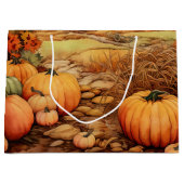 カボプキンファーム秋ハーベストサンクスギビング ラージペーパーバッグ (正面)