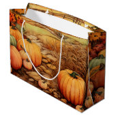 カボプキンファーム秋ハーベストサンクスギビング ラージペーパーバッグ (裏面アングル)