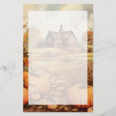 カボプキンファーム秋ハーベストサンクスギビング 便箋 (正面)