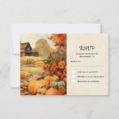 カボプキンファーム秋ハーベストサンクスギビング 出欠カード (正面)