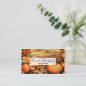 カボプキンファーム秋ハーベストサンクスギビング 名刺 (スタンド正面)
