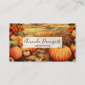 カボプキンファーム秋ハーベストサンクスギビング 名刺 (正面)