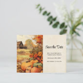 カボプキンファーム秋ハーベストサンクスギビング 案内ポストカード (スタンド正面)