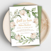 カボプキン秋グリーンリーブライダルシャワー 招待状