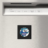 カボベルデの旗サメ 楽しい カボベルデ人 マグネット (インサイチュ (食洗機))