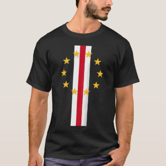カボベルデ共和国の公式フラグ プライド プライア ミンデロ Tシャツ
