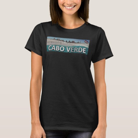 カボベルデ メタリック ビーチ Tシャツ (正面)