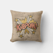 カボム！ヴィンテージ漫画ブックスチームパンクポップ・アートのアート クッション (正面)