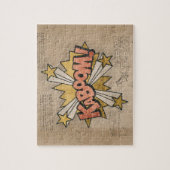 カボム！ヴィンテージ漫画ブックスチームパンクポップ・アートのアート ジグソーパズル (縦)