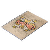 カボム！ヴィンテージ漫画ブックスチームパンクポップ・アートのアート ノートブック (左側)