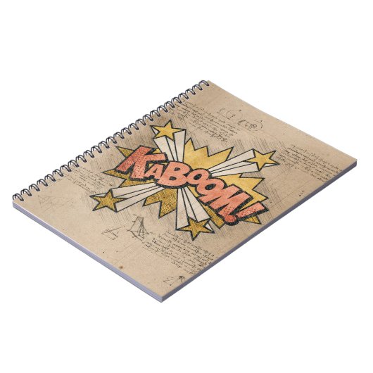 カボム!ヴィンテージ漫画ブックスチームパンクポップ・アートのアート ノートブック (左側)