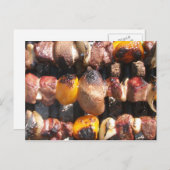 カボンを串に刺して焼く ポストカード (正面/裏面)