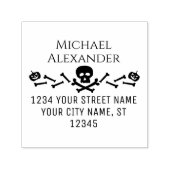 カボンプキンススカルボーンズハロウィンネーム差出人住所 セルフインキングスタンプ (デザイン)