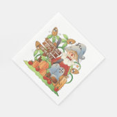 カボンプキンリンゴハイライドナプキン スタンダードランチョンナプキン (角)