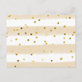 カボ素朴チャフローラベビーシャワーブックベビー インビテーションポストカード (裏面)