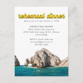 カボ結婚のリハエレガントーサルディナー招待状 エンクロージャーカード (正面)