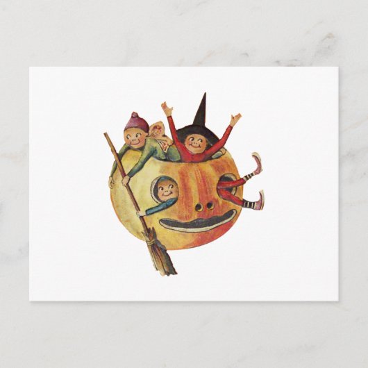 カボ遊チャ(ヴィンテージハロウィーンカード) ポストカード (正面)