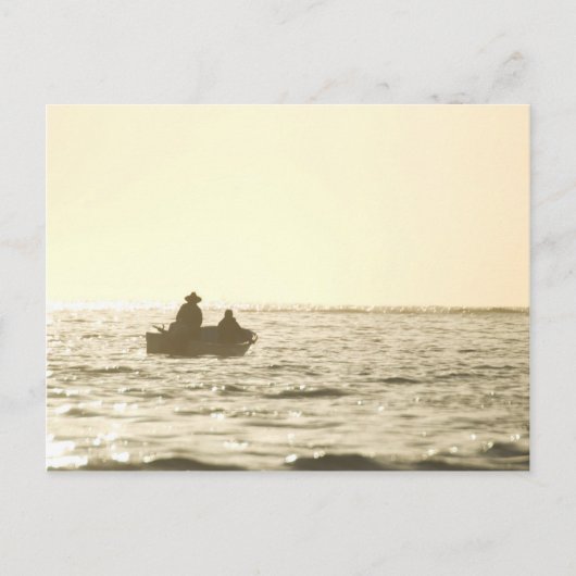 カボ魚釣りボート ポストカード (正面)