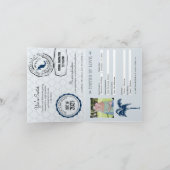 カボ サン ルーカス メキシコ パスポート セーブ・ザ・デート 招待状 (内部)