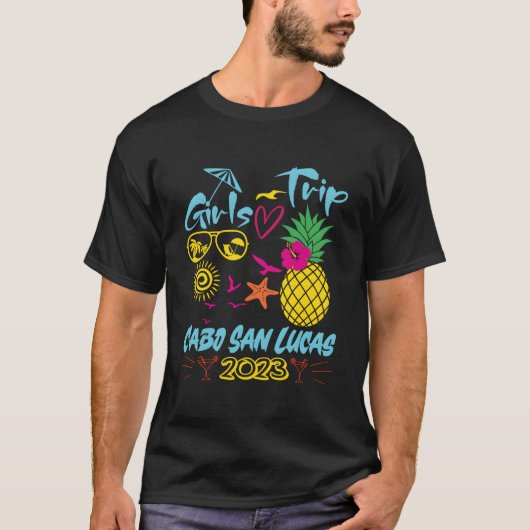 カボ・サン・ルーカス メキシコ 2023 夏休み旅行 Tシャツ (正面)