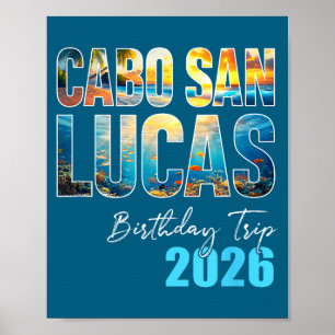 カボ・サン・ルーカス 誕生日旅行 2026 バケーション パーティー C ポスター