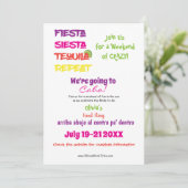 カボ・ブライズ・ウィークエンド: フィエスタ、シエスタ、テキーラ、リピート 招待状 (スタンド正面)