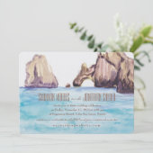 カボ メキシコ 水彩招待状 招待状 (スタンド正面)