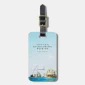 カボ メキシコ 熱帯のビーチでの独身最後の週末 ラゲッジタグ (正面縦)