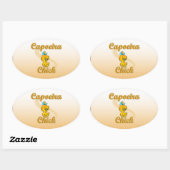 カポエイラシック 楕円形シール (シート)