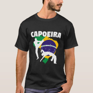 カポエイラシャツブラジル武術アーツ踊り国旗 Tシャツ