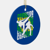 カポエイラブラジル国旗のダンスファイト混合武術 セラミックオーナメント (右)