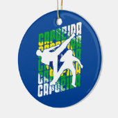 カポエイラブラジル国旗のダンスファイト混合武術 セラミックオーナメント (左)