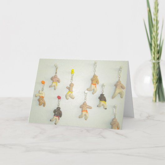 カポエイラ武術アーツカード誕生日 カード (正面)